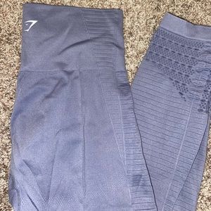 Gray / purple Gymshark seamless leggings